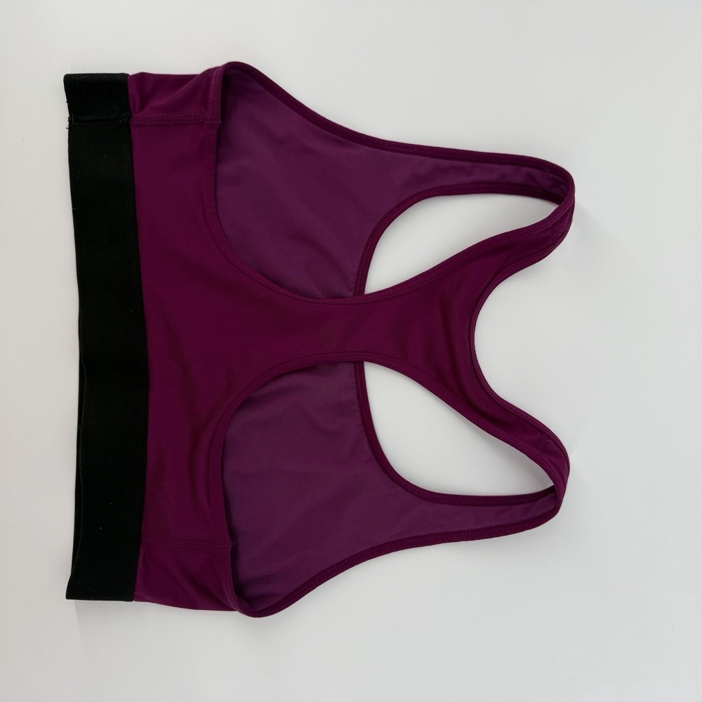 Victoria Sport Racerback Sports Bra Pink Purple Logo Medium Support Size S - Picture 2 of 7